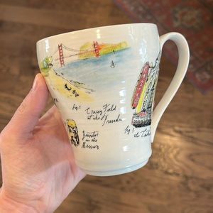 Anthropologie San Francisco city mug